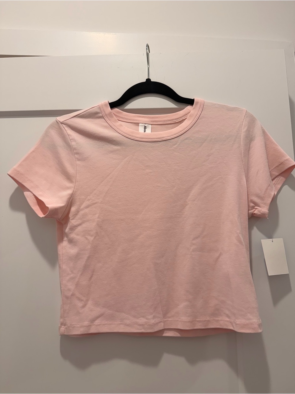 Abound Pale Pink Short Sleeve Cropped Tee